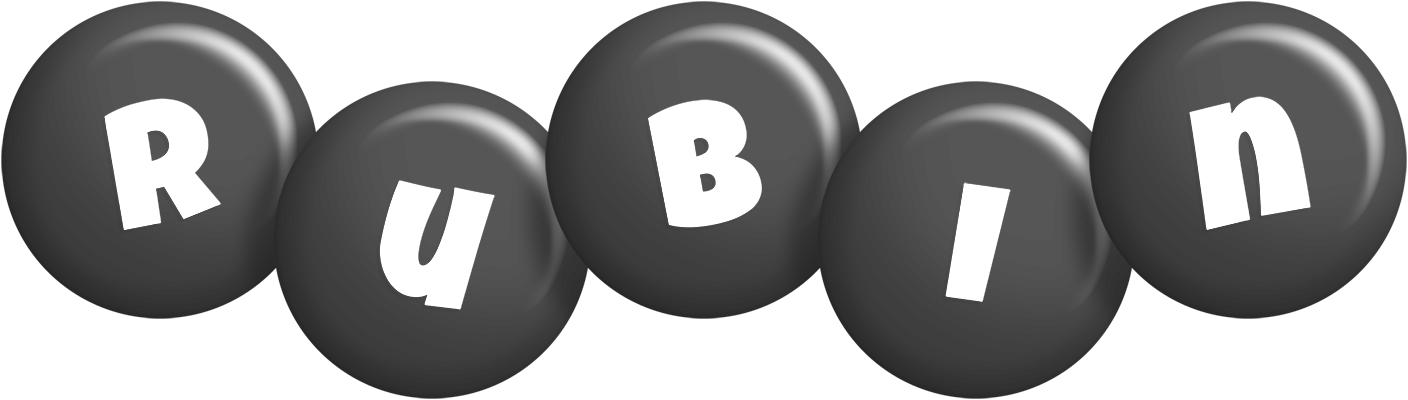 Rubin candy-black logo