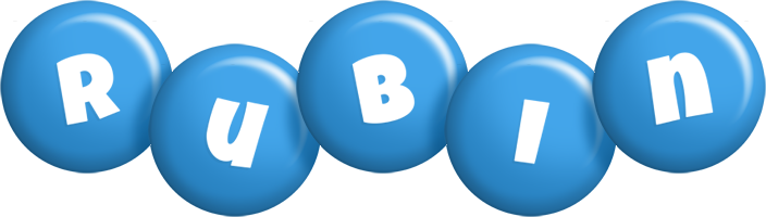 Rubin candy-blue logo