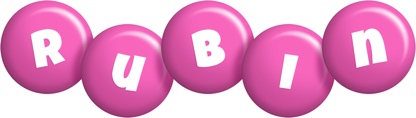 Rubin candy-pink logo