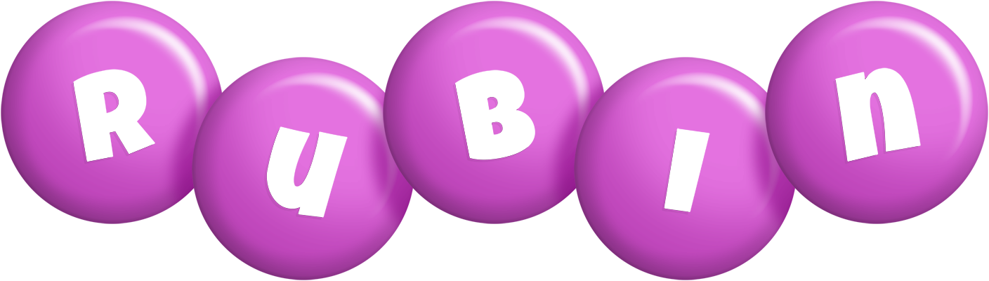Rubin candy-purple logo