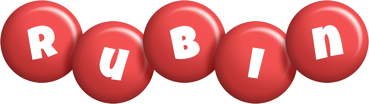 Rubin candy-red logo