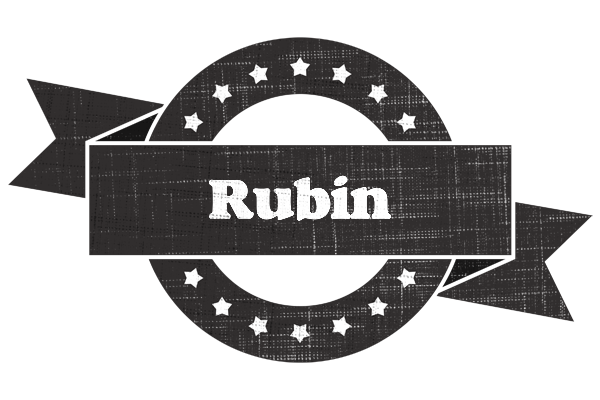 Rubin grunge logo