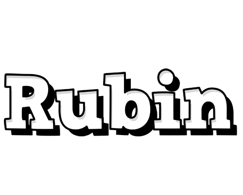 Rubin snowing logo