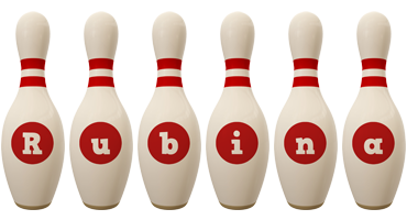 Rubina bowling-pin logo