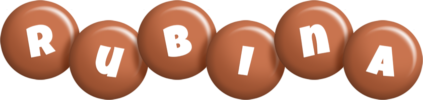 Rubina candy-brown logo