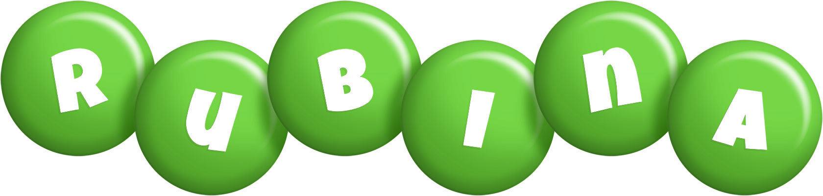 Rubina candy-green logo