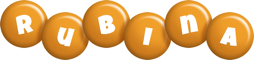 Rubina candy-orange logo