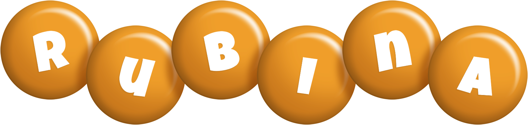 Rubina candy-orange logo