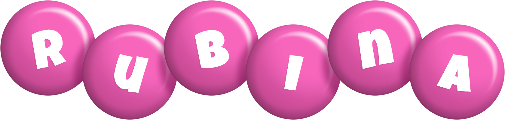 Rubina candy-pink logo