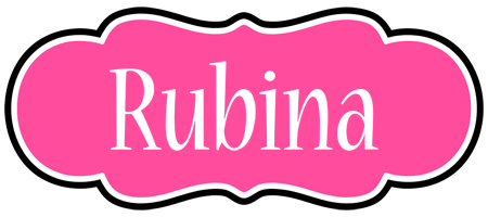 Rubina invitation logo