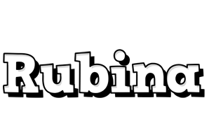 Rubina snowing logo