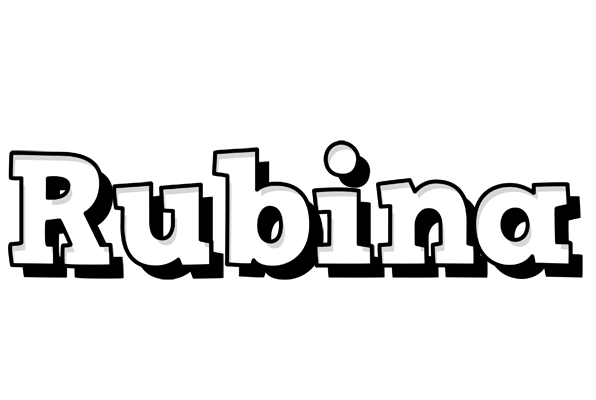 Rubina snowing logo