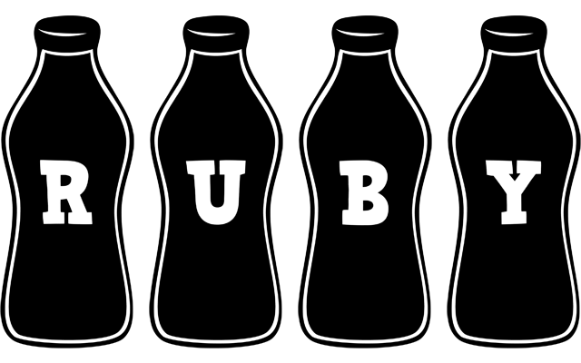 Ruby bottle logo