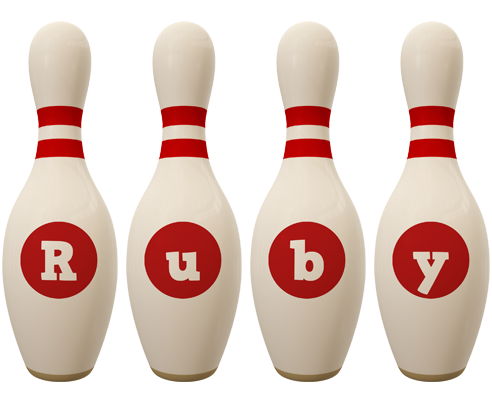 Ruby bowling-pin logo