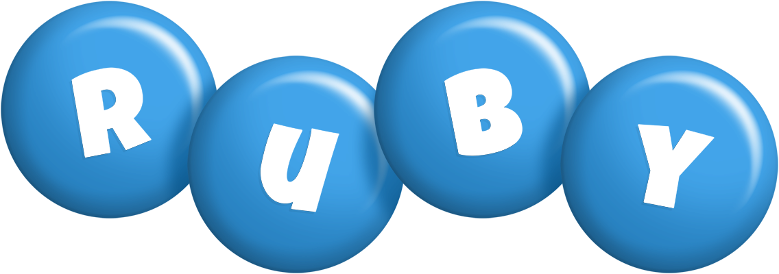 Ruby candy-blue logo