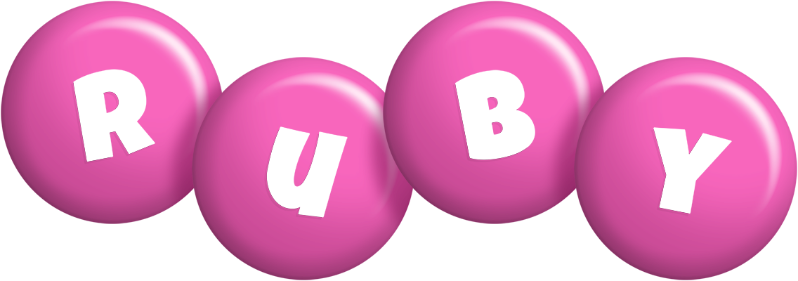 Ruby candy-pink logo
