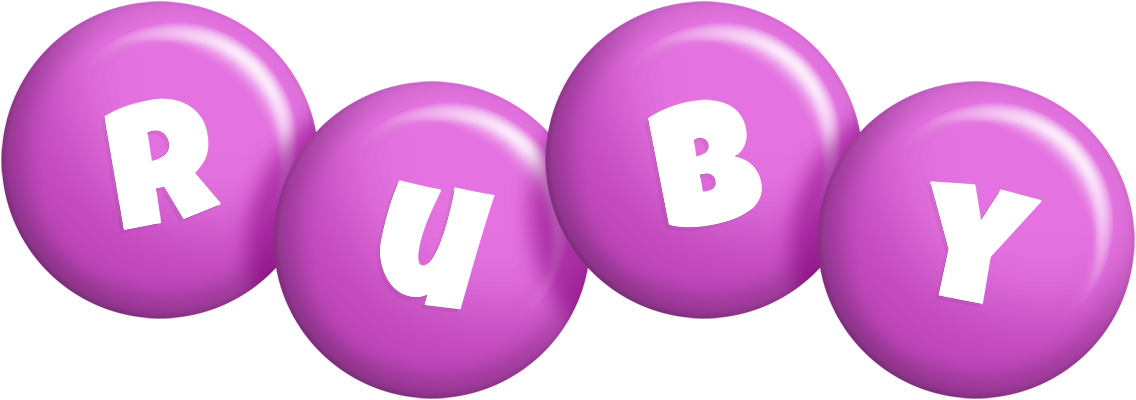 Ruby candy-purple logo