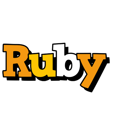Ruby cartoon logo