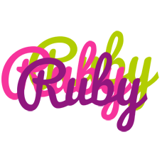 Ruby flowers logo