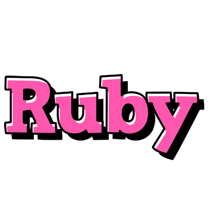 Ruby girlish logo