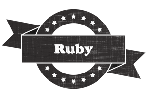 Ruby grunge logo