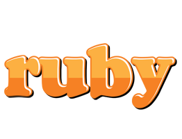 Ruby orange logo