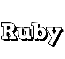Ruby snowing logo