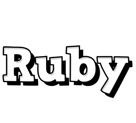 Ruby snowing logo