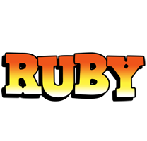 Ruby sunset logo