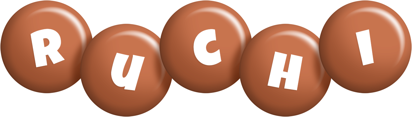 Ruchi candy-brown logo