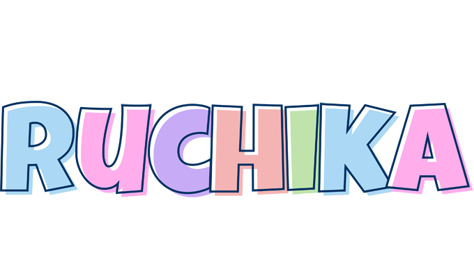 Ruchika pastel logo