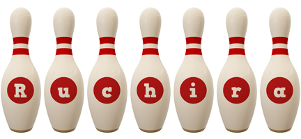 Ruchira bowling-pin logo