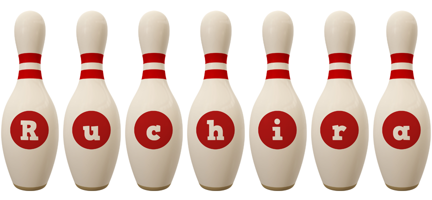 Ruchira bowling-pin logo