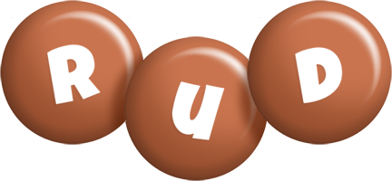 Rud candy-brown logo