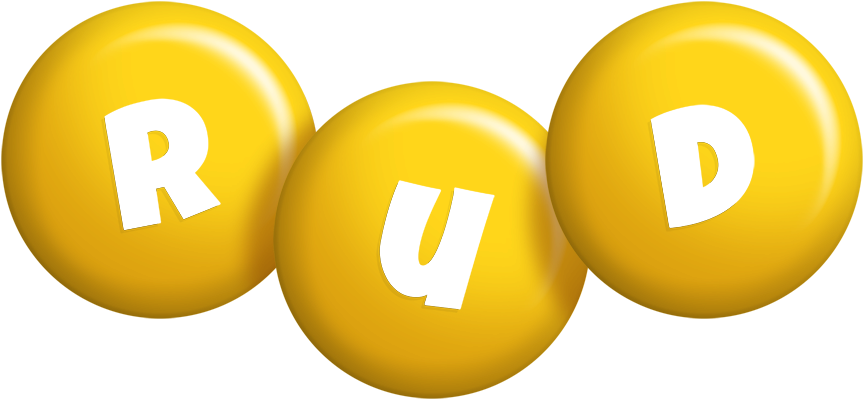 Rud candy-yellow logo
