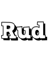 Rud snowing logo