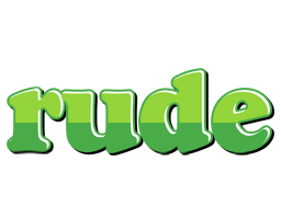Rude apple logo
