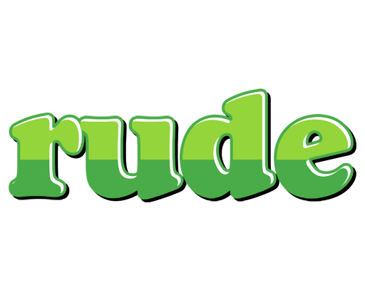 Rude apple logo