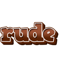 Rude brownie logo