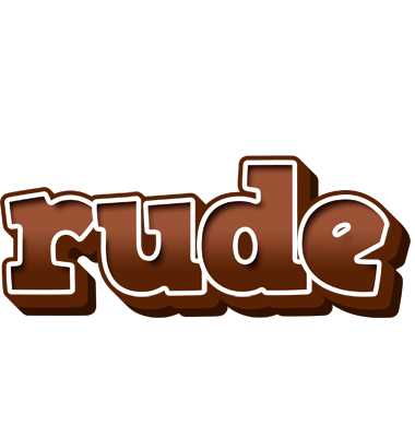 Rude brownie logo