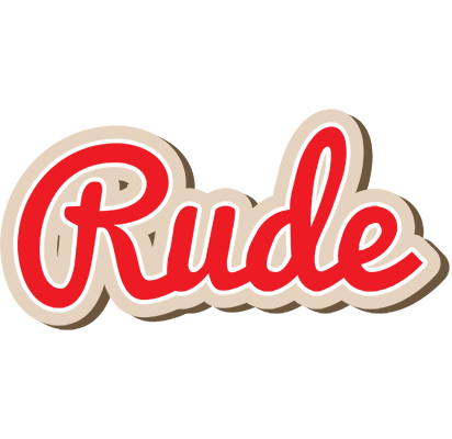 Rude chocolate logo