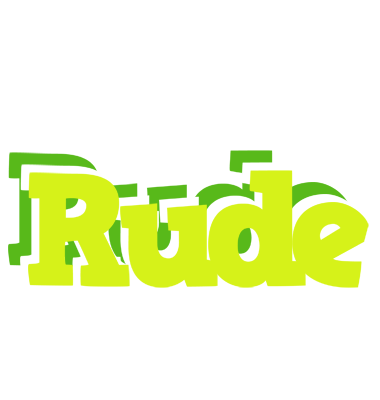 Rude citrus logo