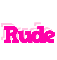 Rude dancing logo