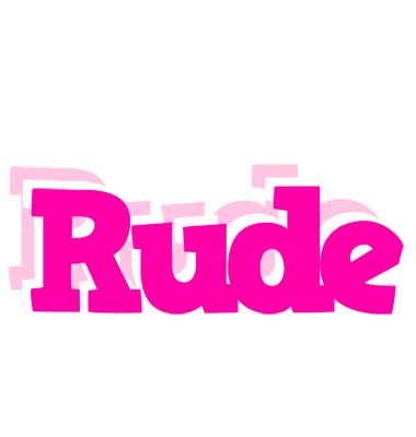 Rude dancing logo