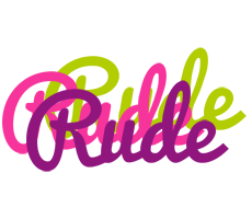 Rude flowers logo