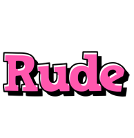 Rude girlish logo