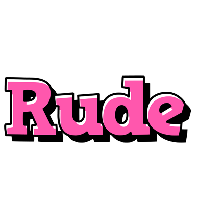 Rude girlish logo
