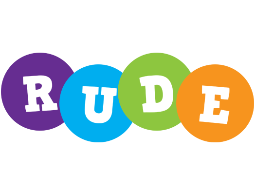 Rude happy logo
