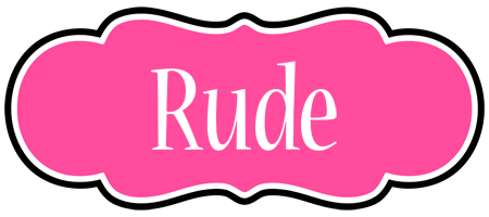 Rude invitation logo