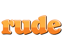 Rude orange logo